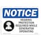 Signmission OSHA, Hearing Protection Required, 18in X 12in Alum, 18" W, 12" H, Landscape, OS-NS-A-1218-L-13399 OS-NS-A-1218-L-13399 - alternate 1
